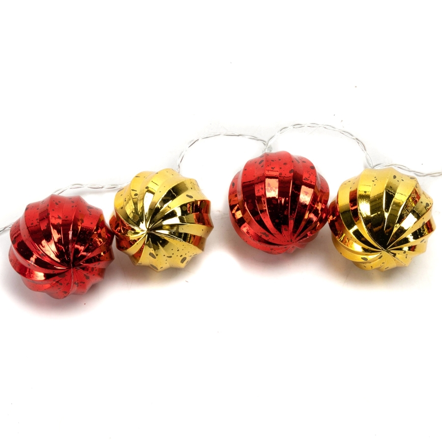 Aigostar - łańcuch świetlny LED, 20 diod, zasilanie 3xAA, 2 m, ciepła biel