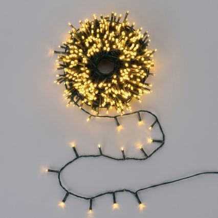 Aigostar - LED Zewnętrzny łańcuch świąteczny 300xLED/8 funkcji 18m IP44 ciepła biel