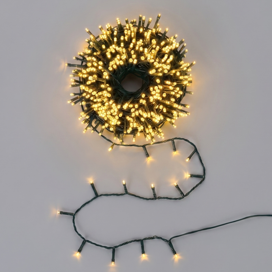 Aigostar - LED Zewnętrzny łańcuch świąteczny 300xLED/8 funkcji 18m IP44 ciepła biel