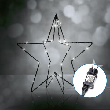 Aigostar - LED Bożonarodzeniowa dekoracja zewnętrzna 3,6W/230V Gwiazda 30cm IP44 zimna biel