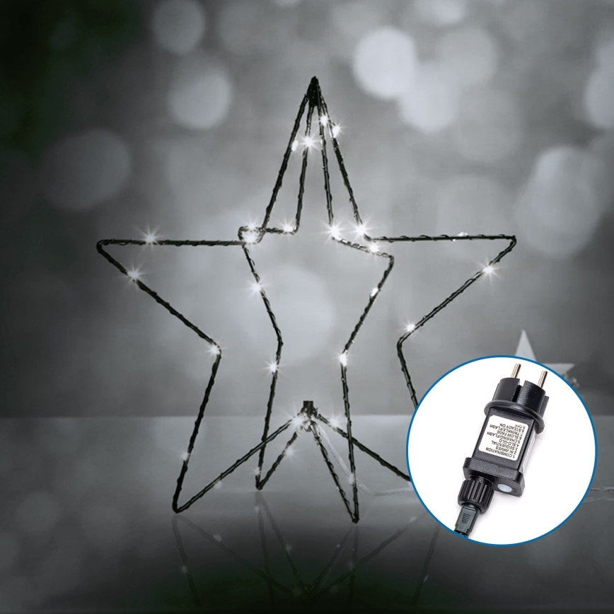 Aigostar - LED Bożonarodzeniowa dekoracja zewnętrzna 3,6W/230V Gwiazda 30cm IP44 zimna biel