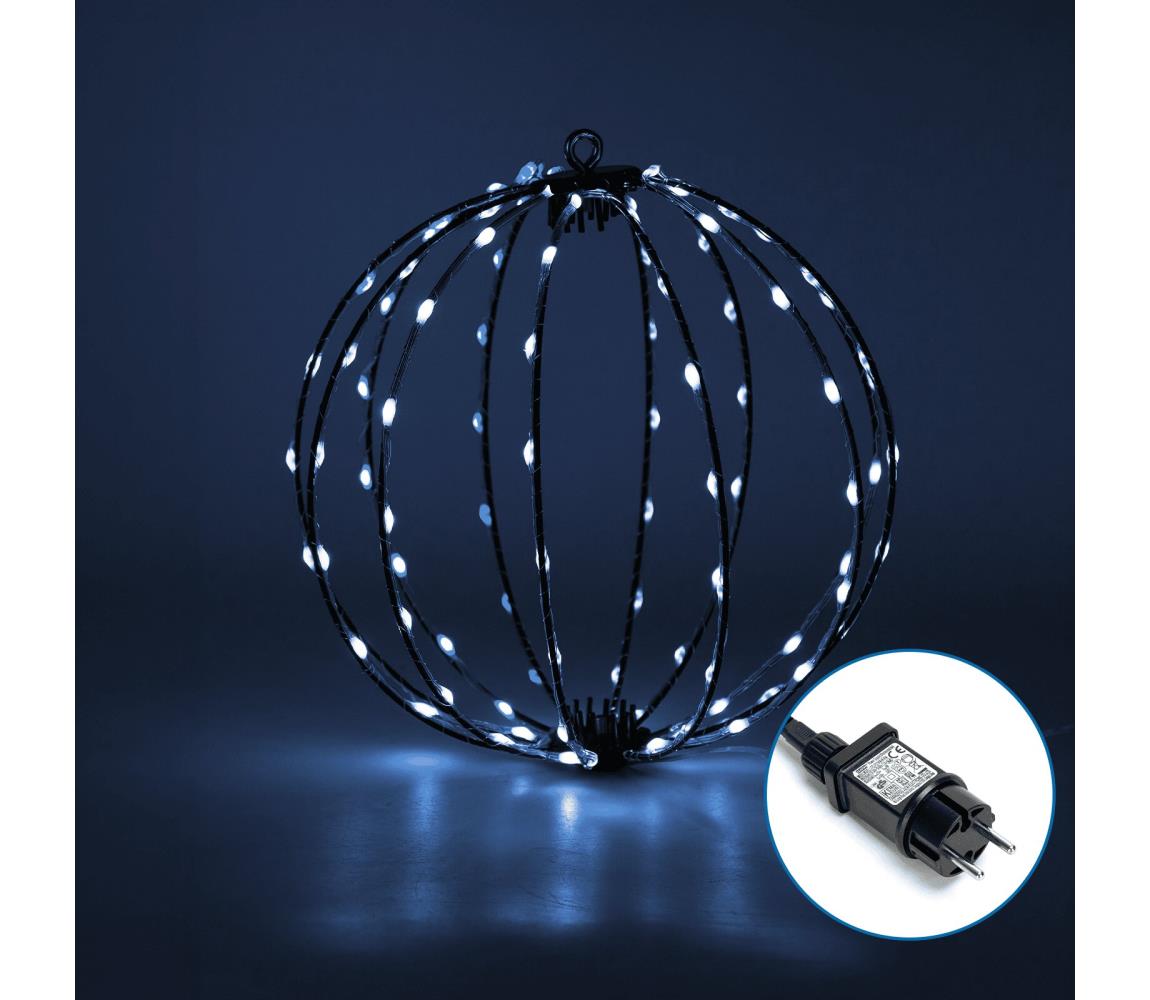 - LED Bożonarodzeniowa dekoracja zewnętrzna 3,6W/230V kula 30cm IP44 zimna biel
