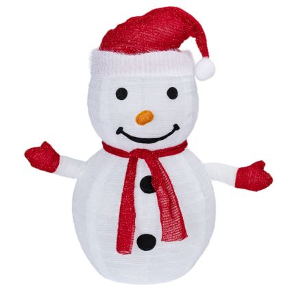 Aigostar - LED świąteczna dekoracja zewnętrzna 50xLED/3xAA 0,7m IP44 bałwan + pilot zdalnego sterowania