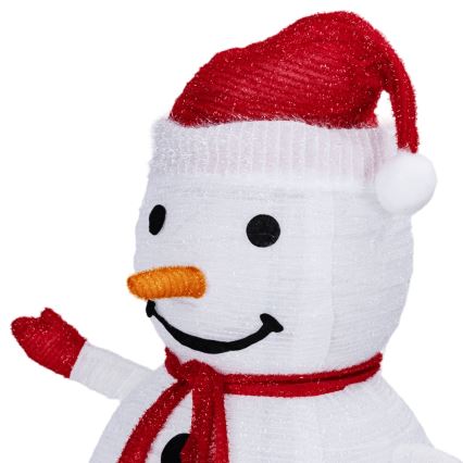 Aigostar - LED świąteczna dekoracja zewnętrzna 50xLED/3xAA 0,7m IP44 bałwan + pilot zdalnego sterowania