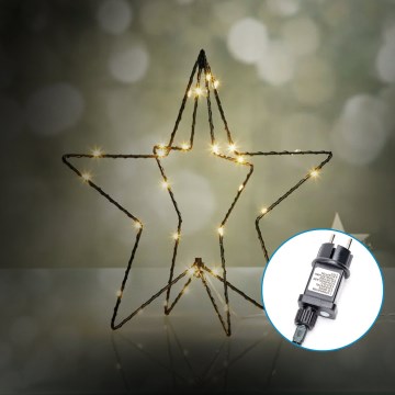 Aigostar-LED Bożonarodzeniowa dekoracja zewnętrzna LED/3,6W/230V Gwiazda 30cm IP44 ciepła biel