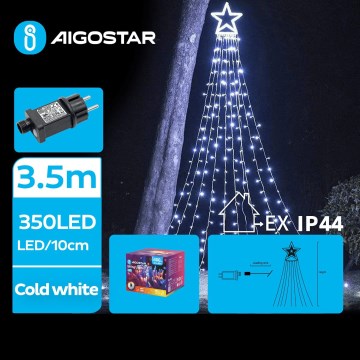Aigostar - LED Bożonarodzeniowa dekoracja zewnętrzna LED/6W/230V 3,5m IP44 zimna biel