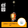 Aigostar - LED Dekoracja bożonarodzeniow aLED/3xAAA Święty Mikołaj na nartach 23cm