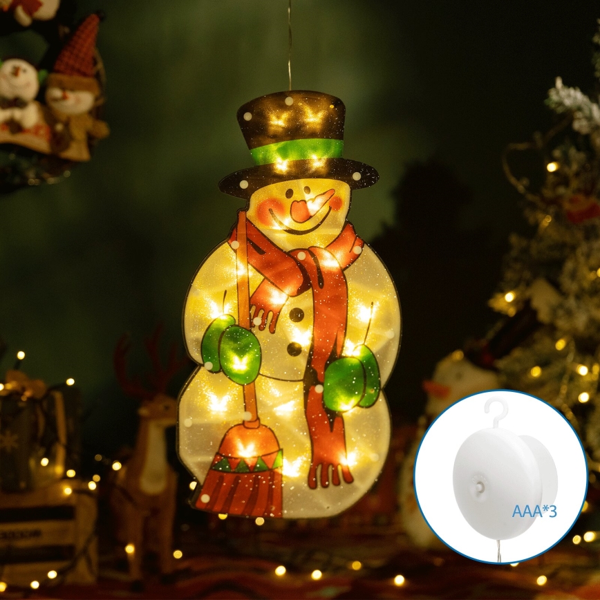 Aigostar - LED Dekoracja bożonarodzeniowa LED/3xAAA bałwan 25cm