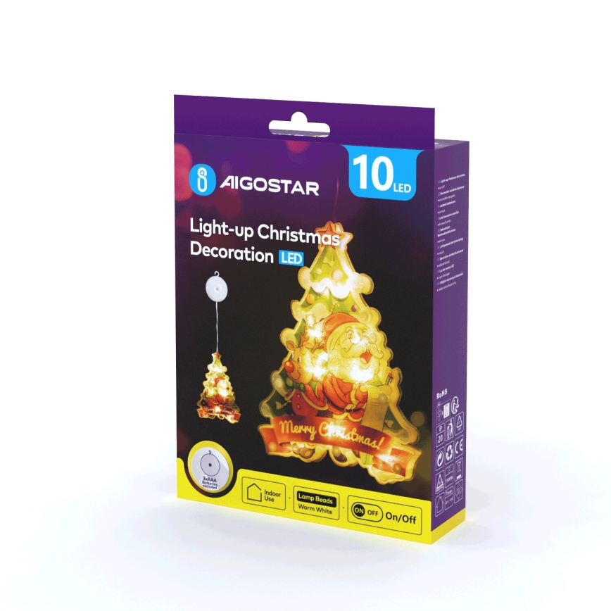 Aigostar - LED Dekoracja bożonarodzeniowa LED/3xAAA drzewko 15cm