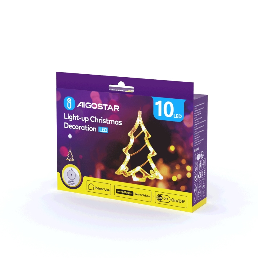 Aigostar - LED Dekoracja bożonarodzeniowa LED/3xAAA drzewko 20cm