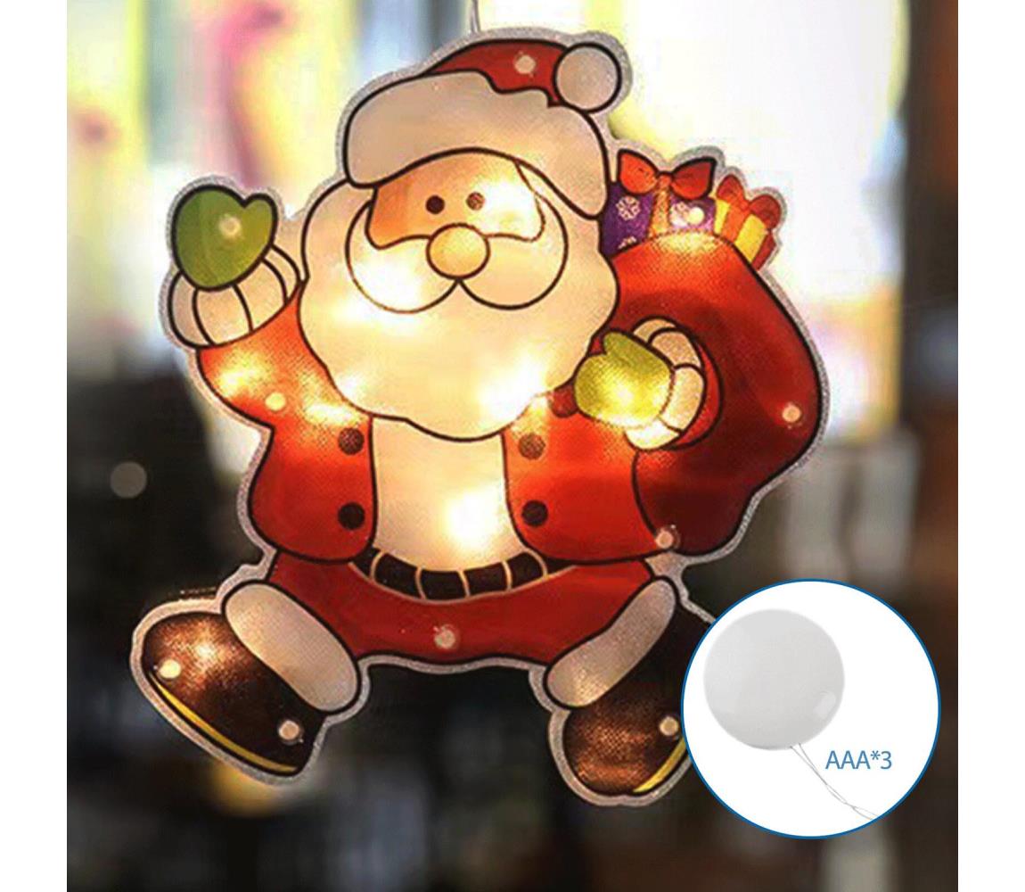- LED Dekoracja bożonarodzeniowa LED/3xAAA Santa 20cm