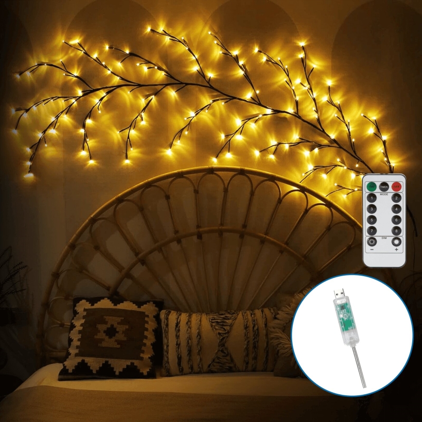Aigostar - LED Dekoracja ścienna 144xLED/5W/5V ciepła biel