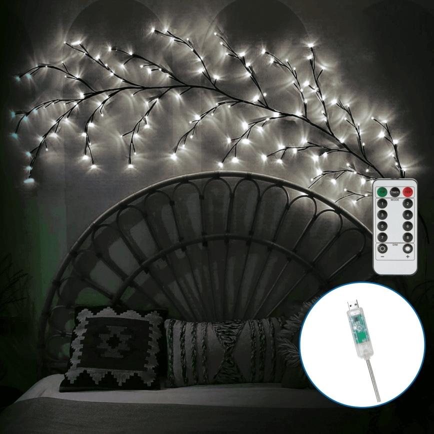 Aigostar - LED Dekoracja ścienna 144xLED/5W/5V zimna biel