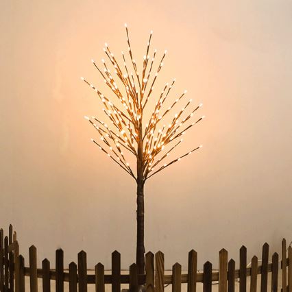 Aigostar - LED Dekoracja solarna 24xLED/2,6m IP65 ciepła biel winorośl