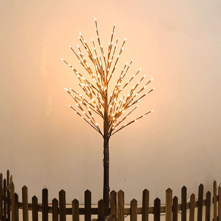 Aigostar - LED Dekoracja solarna 24xLED/2,6m IP65 ciepła biel winorośl