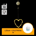 Aigostar - LED dekoracja świąteczna 10xLED/3xAAA serce 16 cm