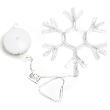 Aigostar - LED Dekoracja świąteczna LED/3xAAA ciepła biel płatek śniegu 19cm