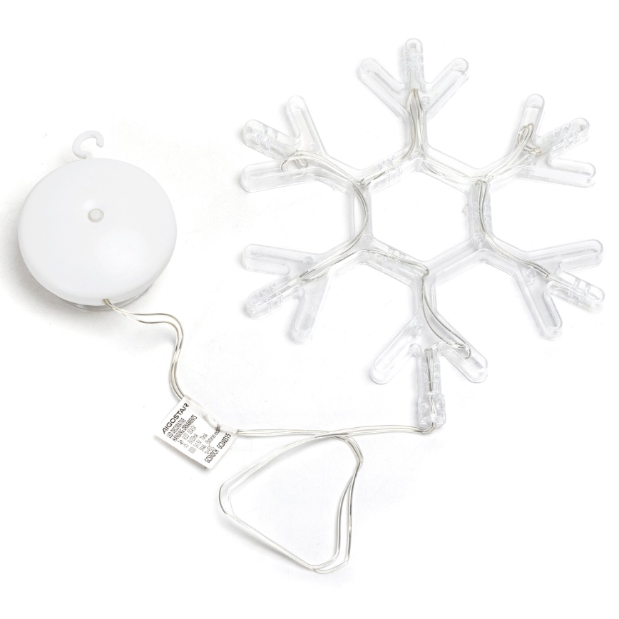 Aigostar - LED Dekoracja świąteczna LED/3xAAA ciepła biel płatek śniegu 19cm