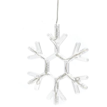 Aigostar - LED Dekoracja świąteczna LED/3xAAA ciepła biel płatek śniegu 19cm