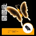 Aigostar - LED Dekoracja zewnętrzna 306xLED IP44 ciepła biała motyl