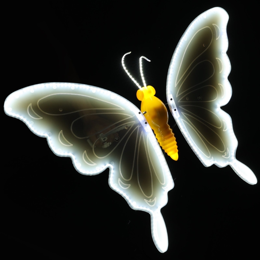 Aigostar - LED dekoracja zewnętrzna 372xLED IP44, zimna biel, motyl