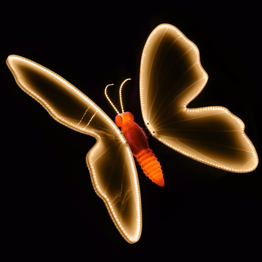 Aigostar - LED dekoracja zewnętrzna 504xLED IP44 ciepła biała motyl