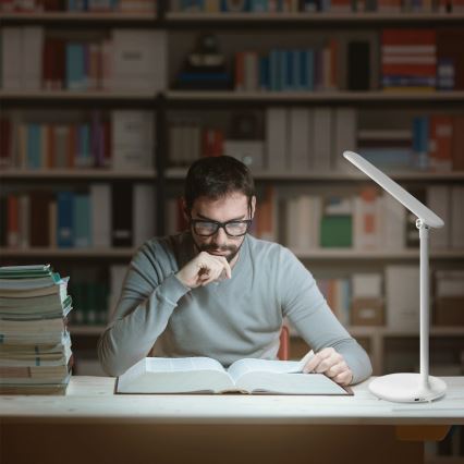 Aigostar - LED regulowana dotykowa lampka biurkowa z ładowaniem LED/3W/5V 2700/4000/6500K 1800 mAh