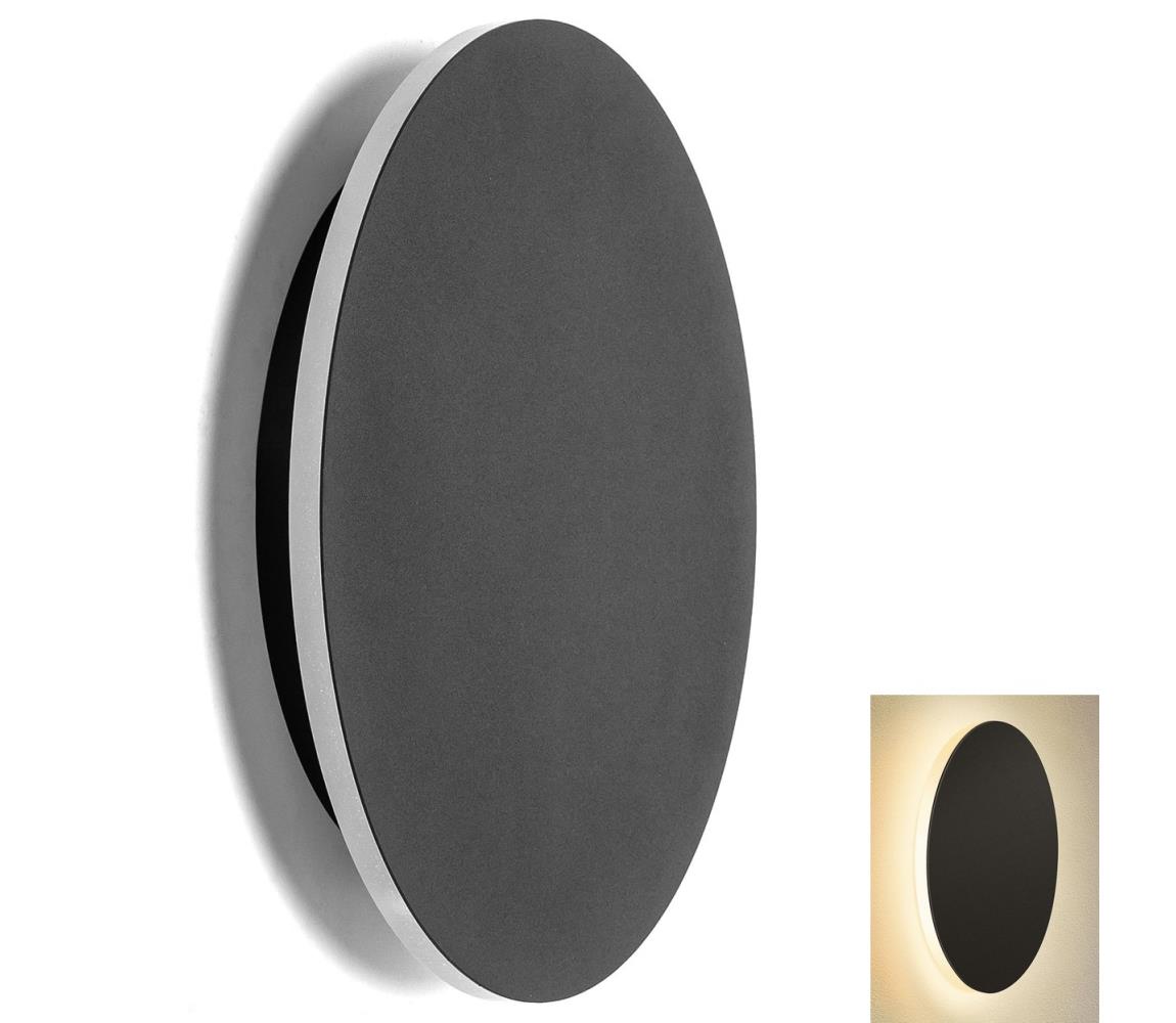 - LED Kinkiet LED/12W/230V 3000K 25 cm czarny