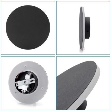 Aigostar - LED Kinkiet LED/6,5W/230V 3000K 18 cm czarne