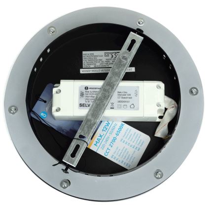 Aigostar - LED Kinkiet ściemnialny MESH Inteligentny LED/12W/230V 2700-6500K czarny