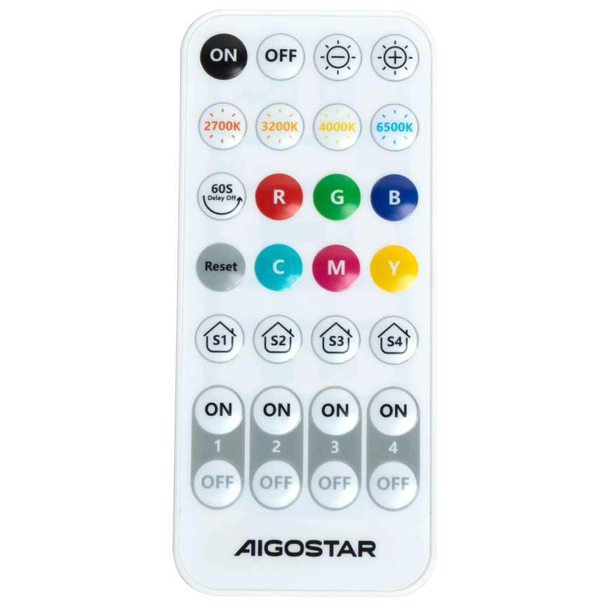 Aigostar - LED Kinkiet ściemnialny MESH Inteligentny LED/12W/230V 2700-6500K czarny