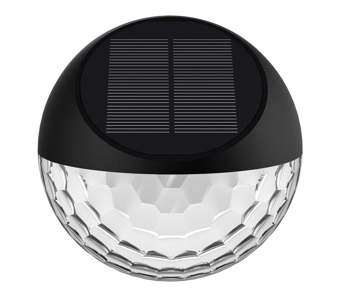 - LED Kinkiet solarny LED/2W/1,2V czarny 2700K IP44