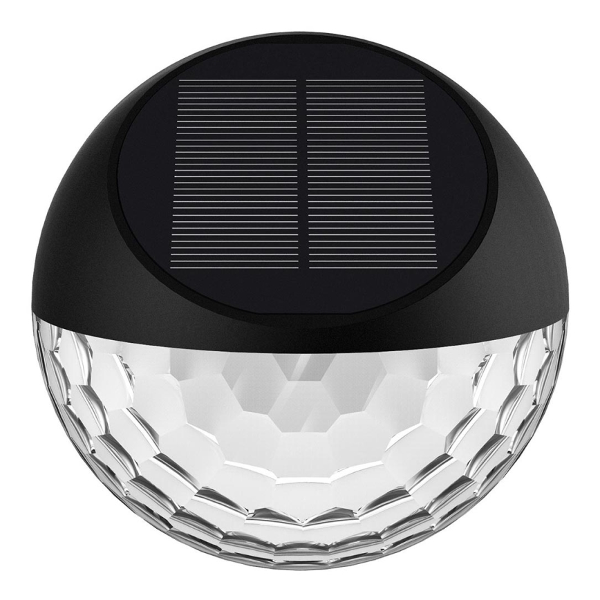 Aigostar - LED Kinkiet solarny LED/2W/1,2V czarny 300 mAh 2700K IP44