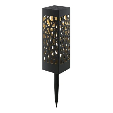 Aigostar - LED Lampa solarna LED/0,006W/1,2V 100 mAh 28,5 cm czarna 3000K IP44