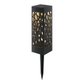 Aigostar - LED Lampa solarna LED/0,006W/1,2V 28,5cm czarna 2700K IP44 100 mAh