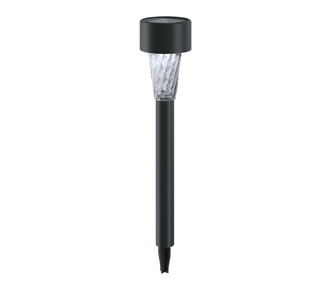 - LED Lampa solarna LED/0,006W/1,2V 29,5 cm czarny 6500K IP44