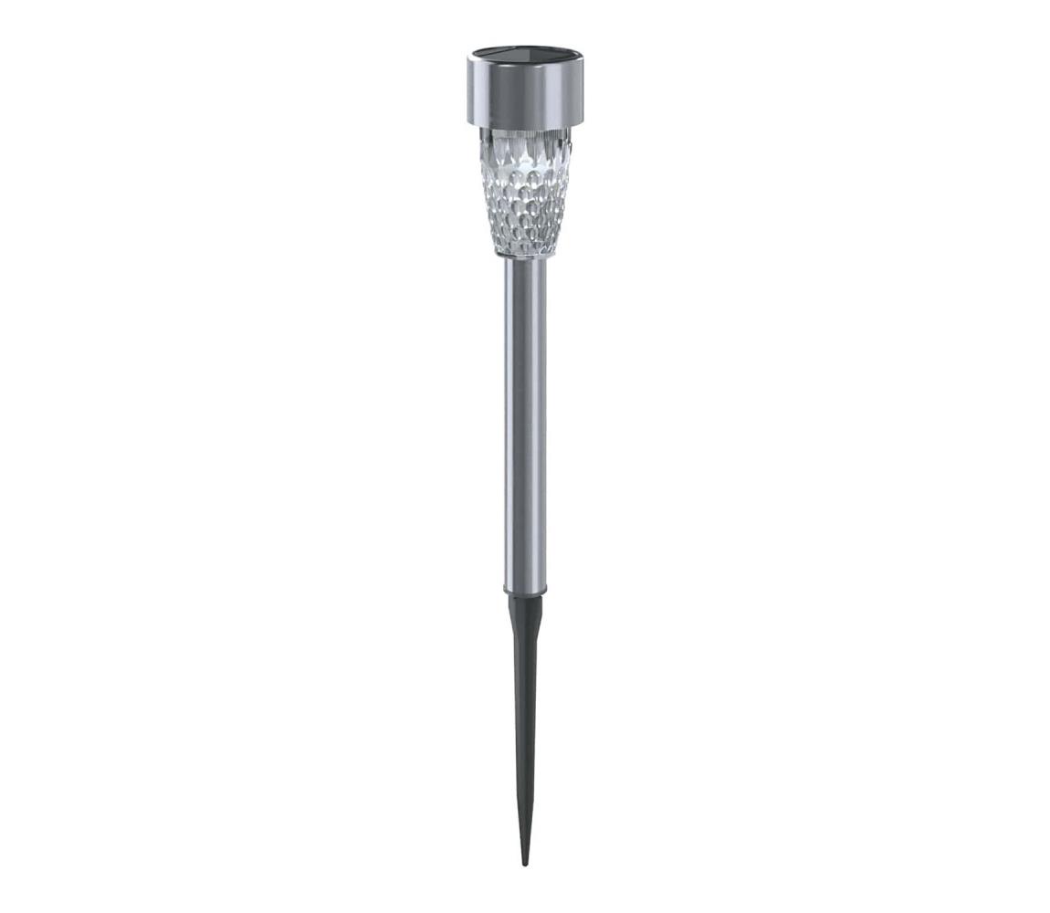 - LED Lampa solarna LED/0,006W/1,2V 29,7 cm chrom 6500K IP44