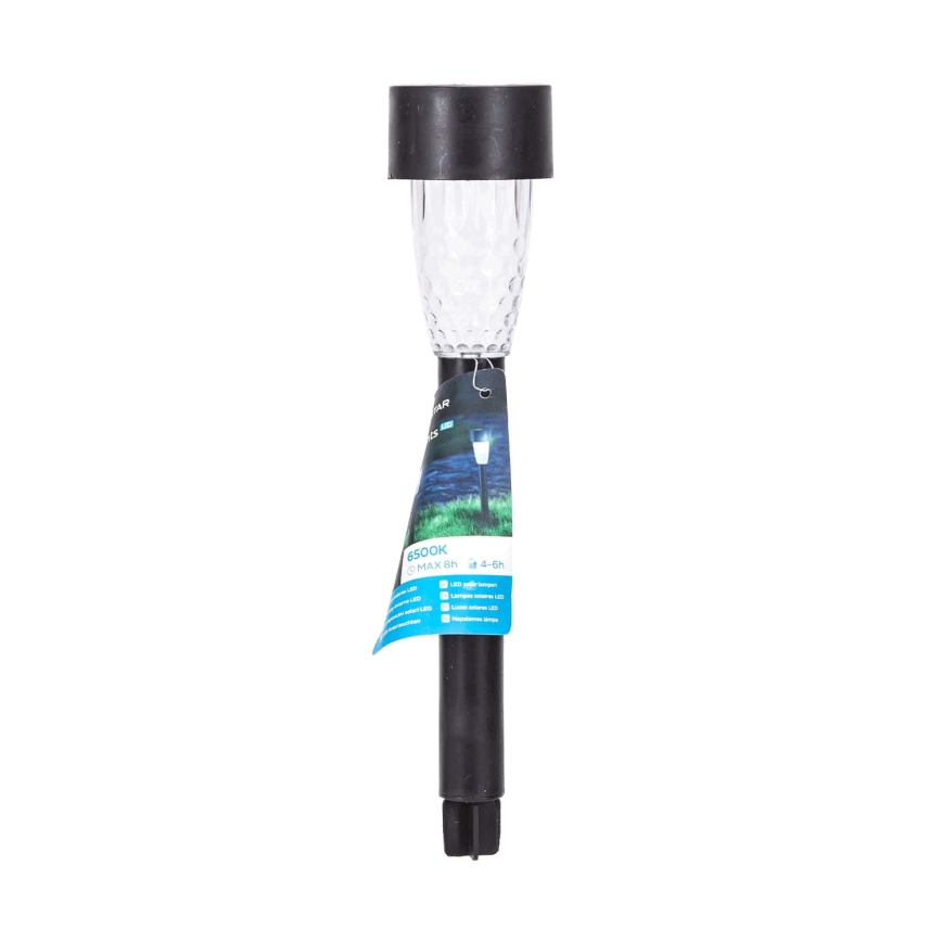 Aigostar - LED Lampa solarna LED/0,006W/1,2V 40 mAh 29,7 cm czarny 6500K IP44