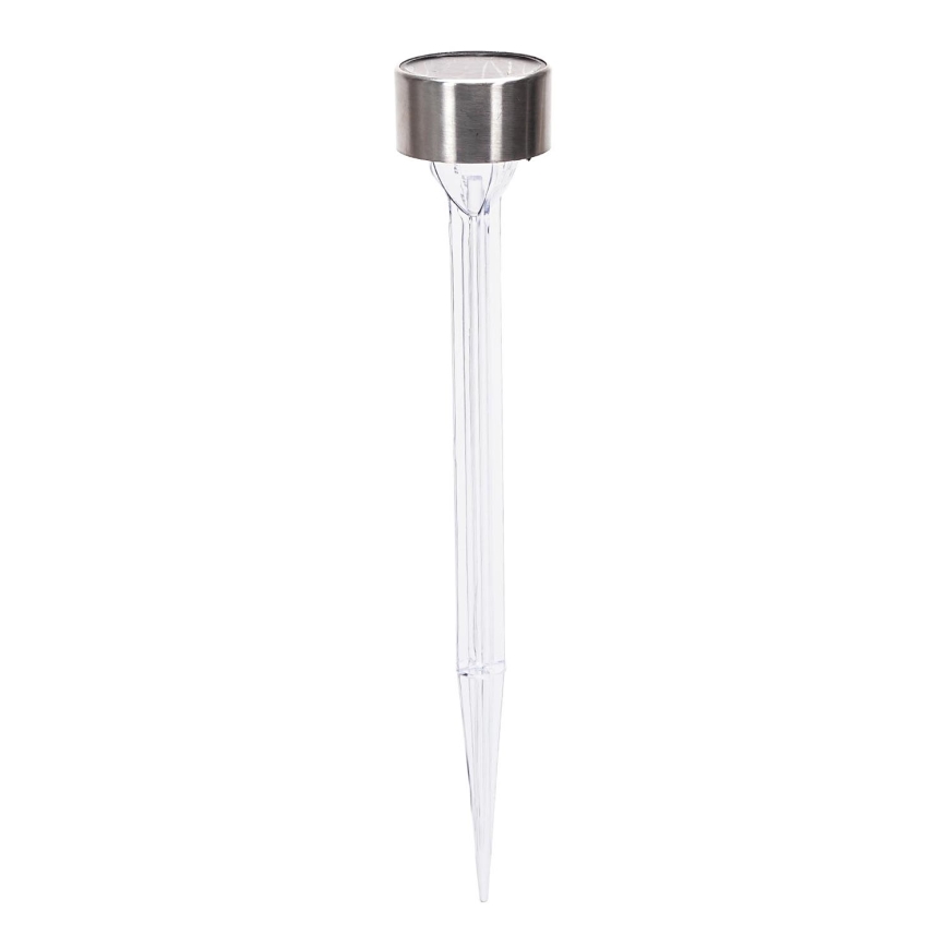 Aigostar - LED Lampa solarna LED/0,006W/1,2V 32cm matowy chrom 2700K IP44