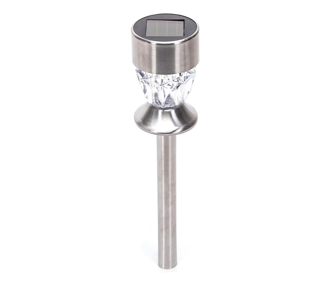 - LED Lampa solarna LED/0,006W/1,2V 35,5cm chrom 2700K IP44