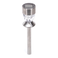 Aigostar - LED Lampa solarna LED/0,006W/1,2V 35,5cm matowy chrom 100 mAh 3000K IP44