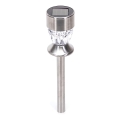 Aigostar - LED Lampa solarna LED/0,006W/1,2V 35,5cm matowy chrom 2700K IP44 100 mAh