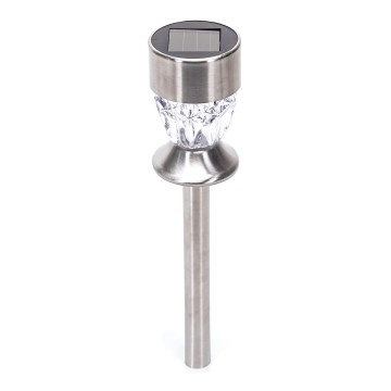 Aigostar - LED Lampa solarna LED/0,006W/1,2V 35,5cm matowy chrom 3000K IP44