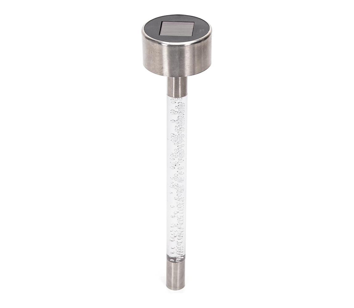 - LED Lampa solarna LED/0,006W/1,2V 36,7cm chrom 2700K IP44