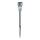 Aigostar - LED Lampa solarna LED/0,006W/1,2V 40 mAh 29,7 cm matowy chrom 6500K IP44