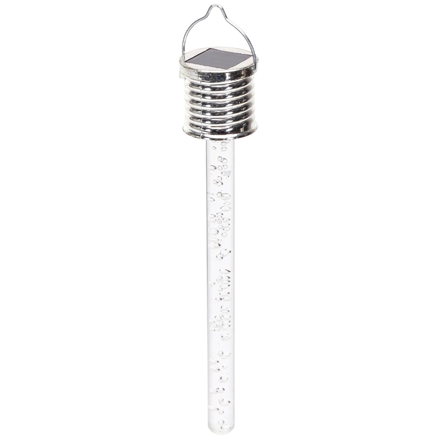 Aigostar - LED Lampa solarna LED/0,006W/1,2V chrom 2700K IP44 40 mAh