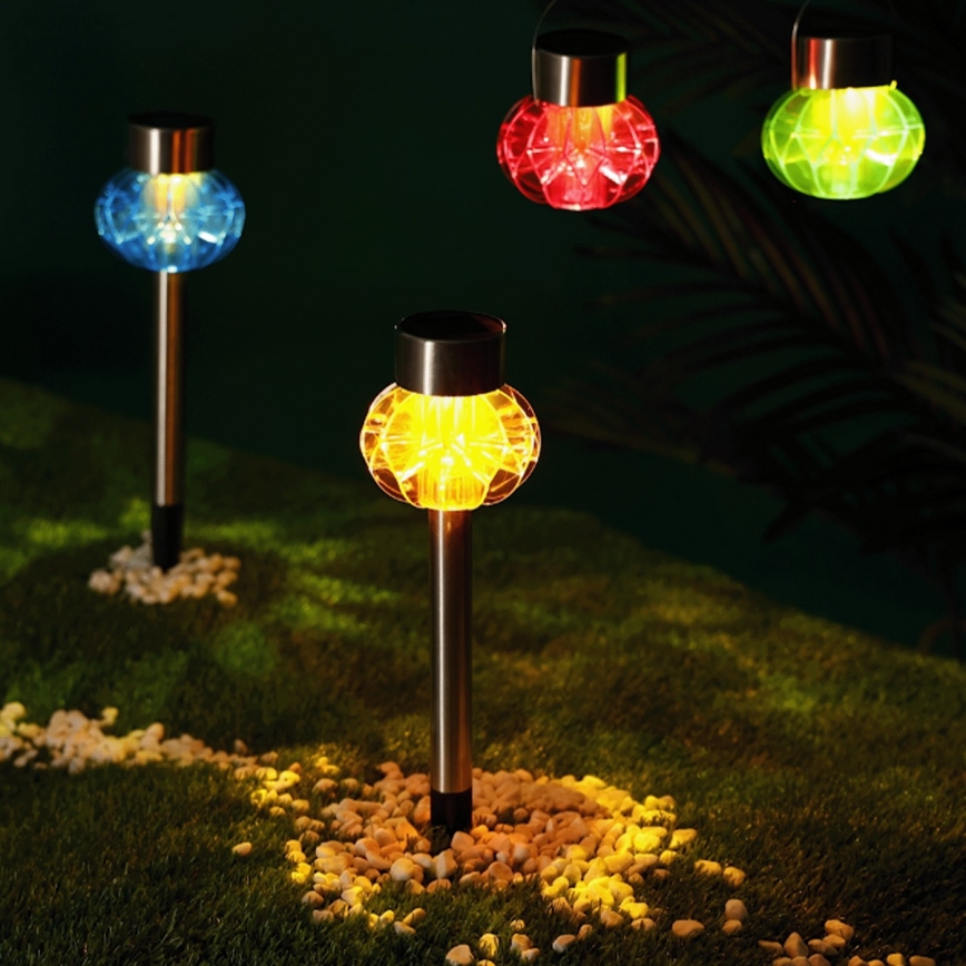 Aigostar - LED Lampa solarna LED/0,012W/1,2V 38,4cm 3000K IP44 pomarańczowy 100 mAh