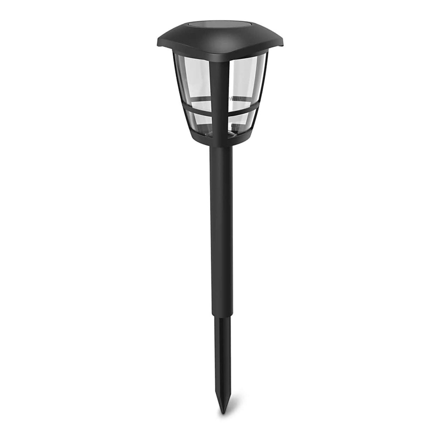 Aigostar - LED Lampa solarna LED/0,06W/2V 100 mAh 33,8 cm 6500K IP44 czarny
