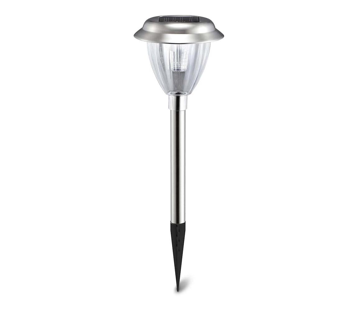 - LED Lampa solarna LED/0,08W/2V 30,4 cm 6500K IP44 chrom