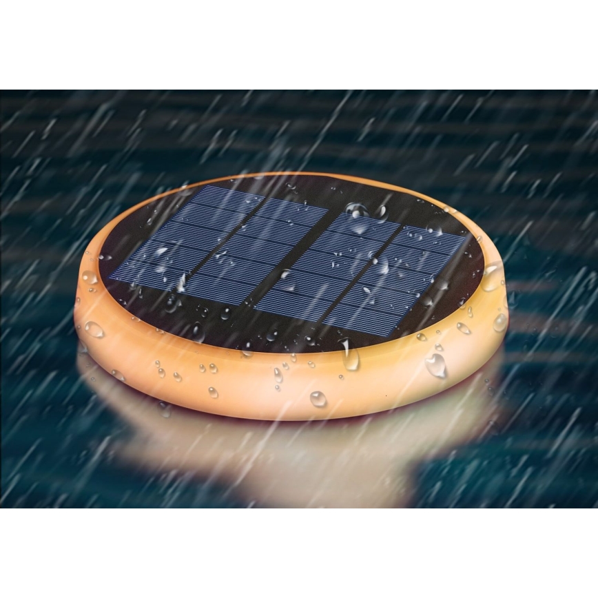 Aigostar - LED Lampa solarna LED/0,6W/2V śr. 16,5 cm 3200K/4000K/6500K IP65 czarna